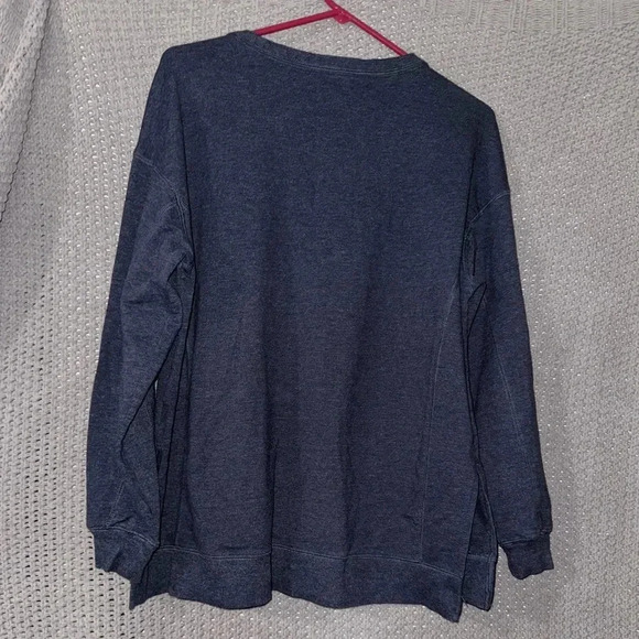 WildFox SOCIAL French terry crewneck sweatshirt hoodie navy size M - Picture 11 of 11
